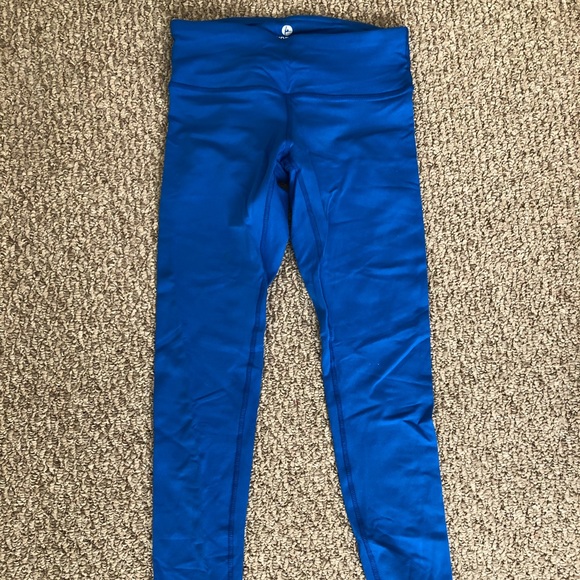 Blue workout leggings - Picture 1 of 3